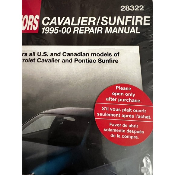 NEW Book General Motors Chilton Repair Manual 28322 Cavalier Sunfire 1995-2000 - Picture 2 of 6